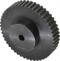 Power Drive - 48 Tooth, 5/16" Inside x 3.036" Outside Diam, Timing Belt Pulley - 1/4, 3/8" Belt Width, 3.056" Pitch Diam, Steel & Cast Iron - USA Tool & Supply