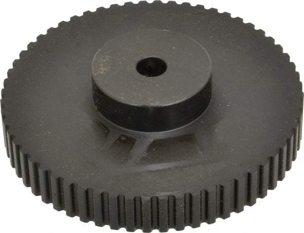 Power Drive - 60 Tooth, 3/8" Inside x 3.8" Outside Diam, Timing Belt Pulley - 1/4, 3/8" Belt Width, 3.82" Pitch Diam, Steel & Cast Iron - USA Tool & Supply