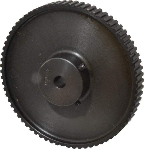 Power Drive - 72 Tooth, 3/8" Inside x 4.564" Outside Diam, Timing Belt Pulley - 1/4, 3/8" Belt Width, 4.584" Pitch Diam, Steel & Cast Iron - USA Tool & Supply