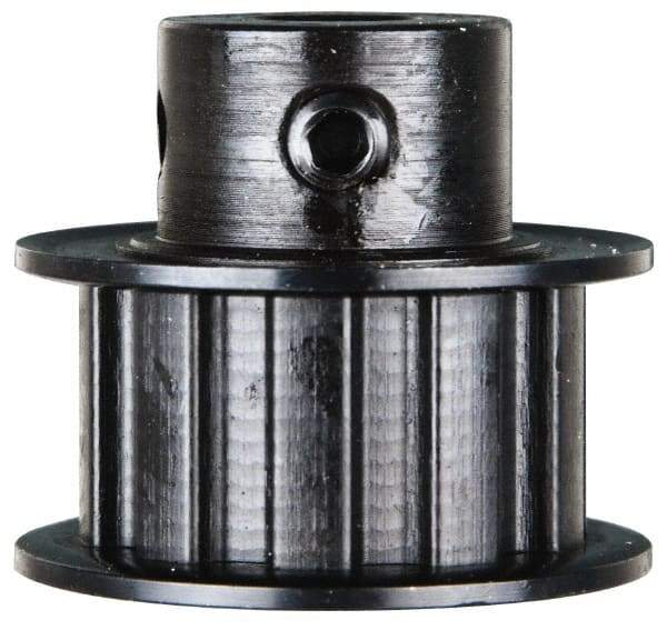Power Drive - 10 Tooth, 3/8" Inside x 1.164" Outside Diam, Timing Belt Pulley - 1/2" Belt Width, 1.194" Pitch Diam, Steel & Cast Iron - USA Tool & Supply