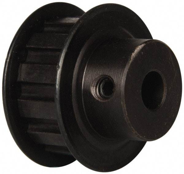 Power Drive - 12 Tooth, 3/8" Inside x 1.402" Outside Diam, Timing Belt Pulley - 1/2" Belt Width, 1.432" Pitch Diam, Steel & Cast Iron - USA Tool & Supply