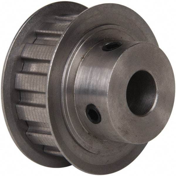 Power Drive - 14 Tooth, 1/2" Inside x 1.641" Outside Diam, Timing Belt Pulley - 1/2" Belt Width, 1.671" Pitch Diam, Steel & Cast Iron - USA Tool & Supply