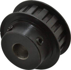 Power Drive - 15 Tooth, 1/2" Inside x 1.76" Outside Diam, Timing Belt Pulley - 1/2" Belt Width, 1.79" Pitch Diam, Steel & Cast Iron - USA Tool & Supply