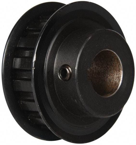 Power Drive - 17 Tooth, 3/4" Inside x 2" Outside Diam, Timing Belt Pulley - 1/2" Belt Width, 2.029" Pitch Diam, Steel & Cast Iron - USA Tool & Supply