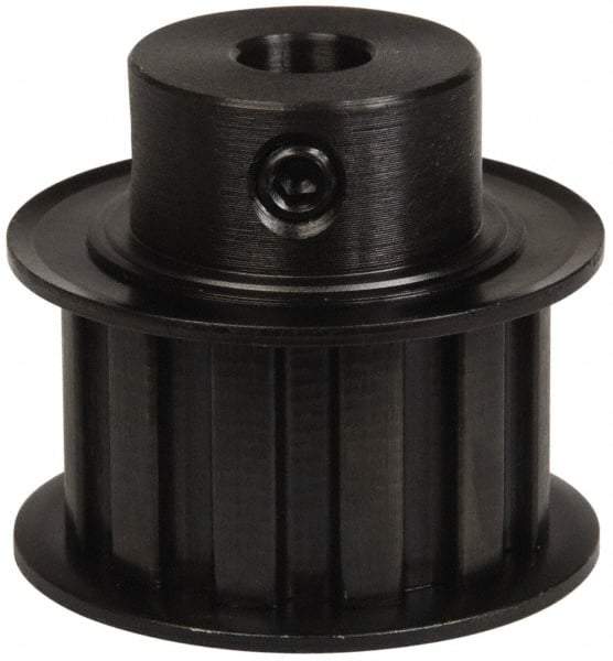 Power Drive - 12 Tooth, 3/8" Inside x 1.402" Outside Diam, Timing Belt Pulley - 3/4" Belt Width, 1.432" Pitch Diam, Steel & Cast Iron - USA Tool & Supply