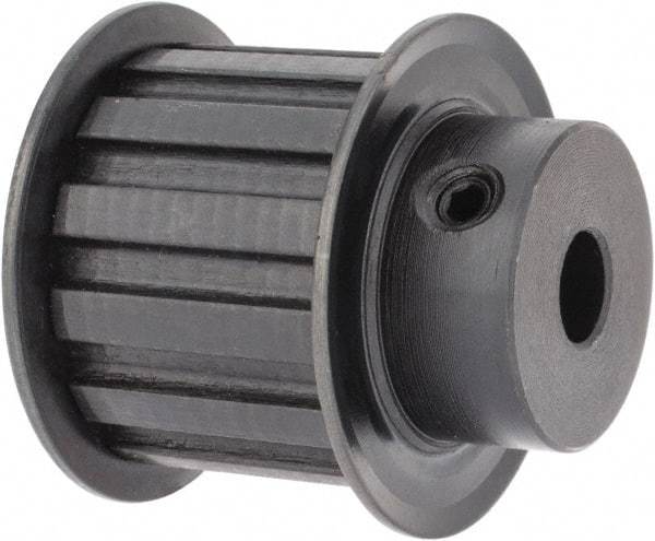 Power Drive - 13 Tooth, 3/8" Inside x 1.522" Outside Diam, Timing Belt Pulley - 1" Belt Width, 1.552" Pitch Diam, Steel & Cast Iron - USA Tool & Supply