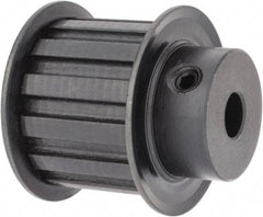 Power Drive - 13 Tooth, 3/8" Inside x 1.522" Outside Diam, Timing Belt Pulley - 1" Belt Width, 1.552" Pitch Diam, Steel & Cast Iron - USA Tool & Supply