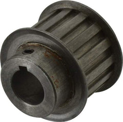 Power Drive - 15 Tooth, 3/4" Inside x 1.76" Outside Diam, Timing Belt Pulley - 1" Belt Width, 1.79" Pitch Diam, Steel & Cast Iron - USA Tool & Supply