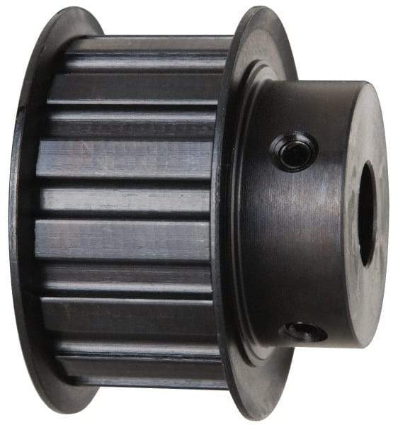 Power Drive - 14 Tooth, 5/8" Inside x 2.174" Outside Diam, Timing Belt Pulley - 3/4, 1" Belt Width, 2.228" Pitch Diam, Steel & Cast Iron - USA Tool & Supply