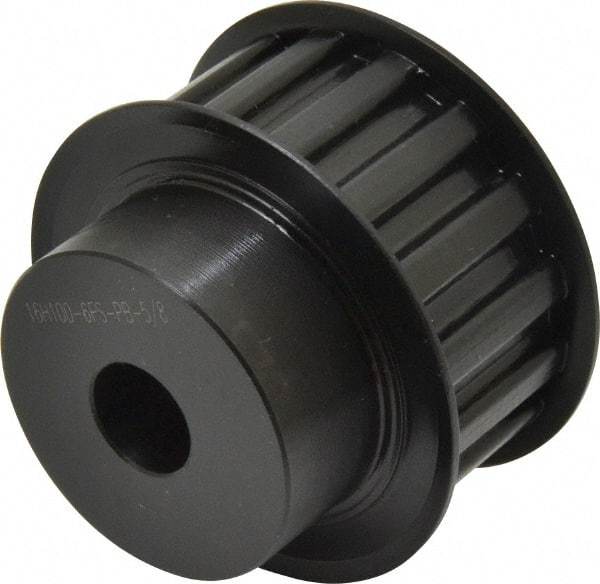 Power Drive - 16 Tooth, 5/8" Inside x 2.492" Outside Diam, Timing Belt Pulley - 3/4, 1" Belt Width, 2.546" Pitch Diam, Steel & Cast Iron - USA Tool & Supply