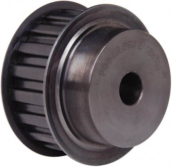 Power Drive - 18 Tooth, 5/8" Inside x 2.811" Outside Diam, Timing Belt Pulley - 3/4, 1" Belt Width, 2.865" Pitch Diam, Steel & Cast Iron - USA Tool & Supply