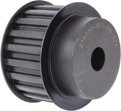 Power Drive - 21 Tooth, 3/4" Inside x 3.288" Outside Diam, Timing Belt Pulley - 1-1/2" Belt Width, 3.342" Pitch Diam, Steel & Cast Iron - USA Tool & Supply