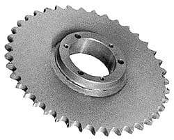 Browning - 25 Teeth, 1" Chain Pitch, Chain Size 80, Bushed Steel Roller-Chain Sprockets - USA Tool & Supply