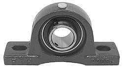 Value Collection - 206mm OALPillow Block - 7700 Lb Dyn Cap, Cast Iron - USA Tool & Supply