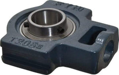 Value Collection - 2-1/4" Wide, Cast Iron Ball Bearing Take Up Unit - 1-3/32" Outside Diam - USA Tool & Supply