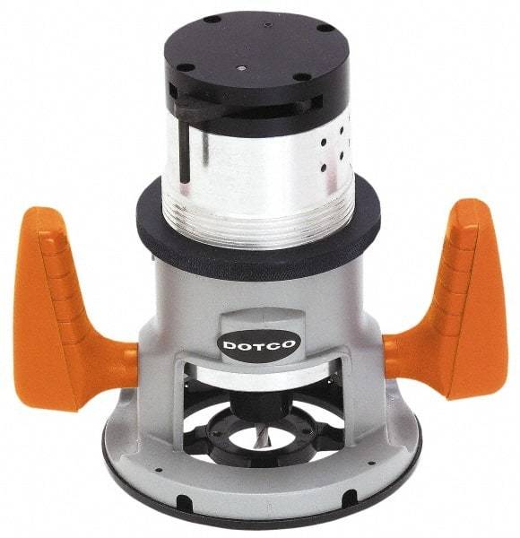 Dotco - 3/8 Inch Collet, 1.7 hp, 18,000 RPM Fixed Base - 1/2 Inch Inlet, 620.53 kPa - USA Tool & Supply