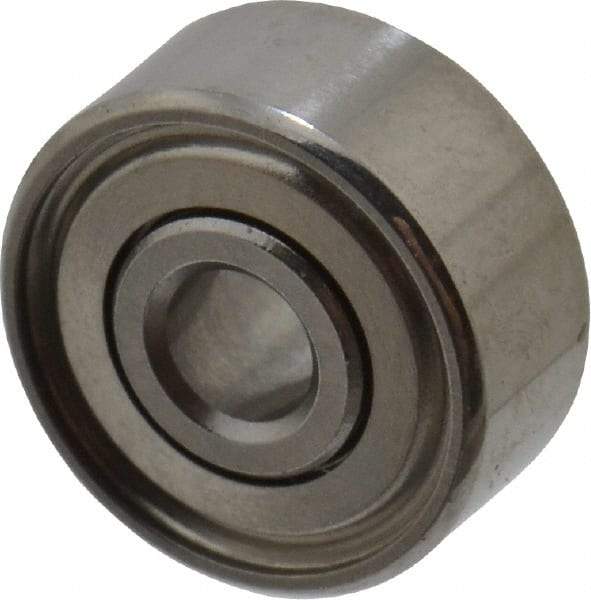 Value Collection - 3/32" Bore Diam, 5/16" OD, Double Shield Miniature Radial Ball Bearing - 9/64" Wide, 1 Row, Round Bore, 40 Lb Static Capacity, 124 Lb Dynamic Capacity - USA Tool & Supply