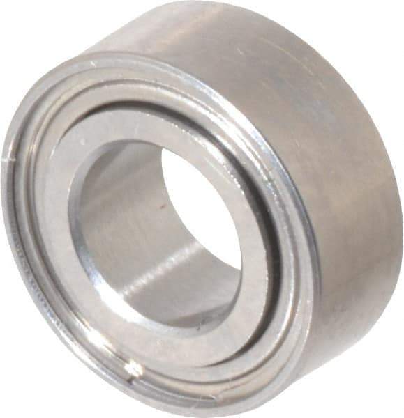 Value Collection - 5/32" Bore Diam, 5/16" OD, Double Shield Miniature Radial Ball Bearing - 1/8" Wide, 1 Row, Round Bore, 29 Lb Static Capacity, 81 Lb Dynamic Capacity - USA Tool & Supply