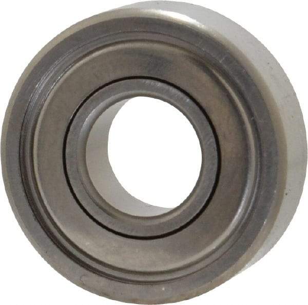 Value Collection - 1/4" Bore Diam, 5/8" OD, Double Shield Miniature Radial Ball Bearing - 0.196" Wide, 1 Row, Round Bore, 128 Lb Static Capacity, 335 Lb Dynamic Capacity - USA Tool & Supply