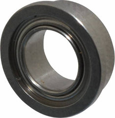 Value Collection - 3/16" Bore Diam, 5/16" OD, Double Shield Miniature Radial Ball Bearing - 1/8" Wide, With Flange, 1 Row, Round Bore, 29 Lb Static Capacity, 81 Lb Dynamic Capacity - USA Tool & Supply