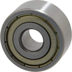 Tritan - 10mm Bore Diam, 30mm OD, Double Shield Angular Contact Radial Ball Bearing - 14.3mm Wide, 2 Rows, Round Bore, 850 Lb Static Capacity, 1,600 Lb Dynamic Capacity - USA Tool & Supply