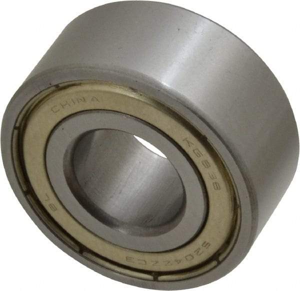 Tritan - 20mm Bore Diam, 47mm OD, Double Shield Angular Contact Radial Ball Bearing - 20.6mm Wide, 2 Rows, Round Bore, 2,700 Lb Static Capacity, 4,400 Lb Dynamic Capacity - USA Tool & Supply