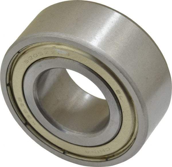 Tritan - 25mm Bore Diam, 52mm OD, Double Shield Angular Contact Radial Ball Bearing - 20.6mm Wide, 2 Rows, Round Bore, 3,200 Lb Static Capacity, 4,700 Lb Dynamic Capacity - USA Tool & Supply