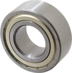 Tritan - 35mm Bore Diam, 72mm OD, Double Shield Angular Contact Radial Ball Bearing - 27mm Wide, 2 Rows, Round Bore, 6,200 Lb Static Capacity, 8,500 Lb Dynamic Capacity - USA Tool & Supply