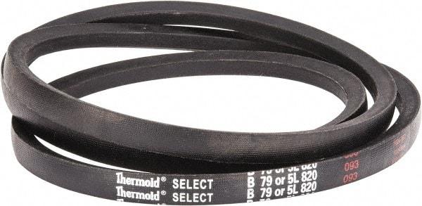 Value Collection - Section 5L, 82" Outside Length, V-Belt - Rubber, Fractional HP, No. 5L820 - USA Tool & Supply