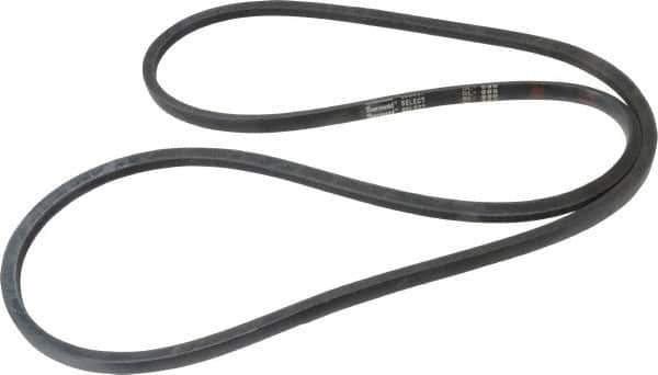 Value Collection - Section 5L, 88" Outside Length, V-Belt - Rubber, Fractional HP, No. 5L880 - USA Tool & Supply