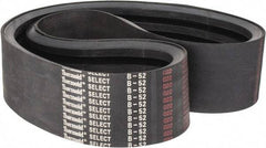 Value Collection - Section B, V-Belt - Neoprene Rubber, Classic Banded, No. B-52 - USA Tool & Supply