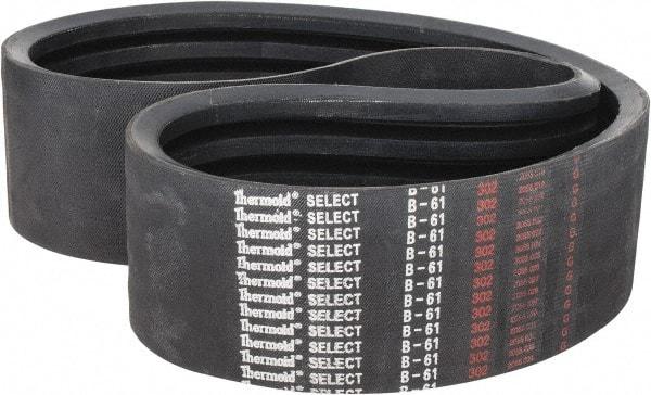 Value Collection - Section B, V-Belt - Neoprene Rubber, Classic Banded, No. B-61 - USA Tool & Supply