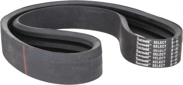 Value Collection - Section B, V-Belt - Neoprene Rubber, Classic Banded, No. B-66 - USA Tool & Supply