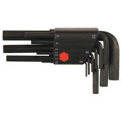 1.5-10 HEX L-KEY SHORT ARM BLACK 9PC SET - USA Tool & Supply