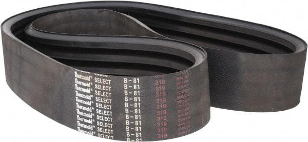 Value Collection - Section B, V-Belt - Neoprene Rubber, Classic Banded, No. B-81 - USA Tool & Supply