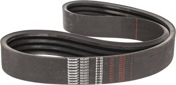 Value Collection - Section B, V-Belt - Neoprene Rubber, Classic Banded, No. B-82 - USA Tool & Supply