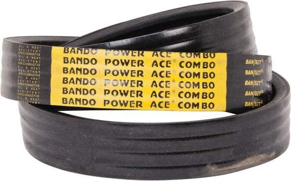 Bando - Section CX, 7/8" Wide, 89" Outside Length, V-Belt - Black, No. CX85 - USA Tool & Supply