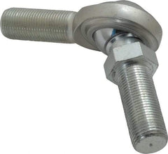 Made in USA - 3/4" ID, 1-3/4" Max OD, 14,290 Lb Max Static Cap, Male Spherical Rod End with Stud - 3/4-16 RH, Steel with Steel Raceway - USA Tool & Supply