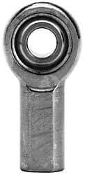 Made in USA - 5/16" ID, 7/8" Max OD, 3,200 Lb Max Static Cap, Female Spherical Rod End with Stud - 5/16-24 RH, Steel with Bronze Raceway - USA Tool & Supply