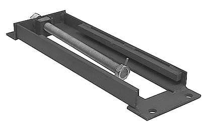 Made in USA - 4-3/4" Wide, Steel Bearing Take Up Frame - USA Tool & Supply
