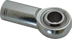 Made in USA - 3/4" ID, 1-3/4" Max OD, 28,090 Lb Max Static Cap, Plain Female Spherical Rod End - 3/4-16 RH, Alloy Steel with Steel Raceway - USA Tool & Supply