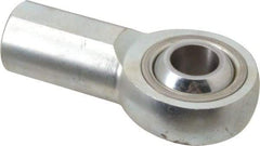 Made in USA - 2-3/4" ID, 2-3/4" Max OD, 76,205 Lb Max Static Cap, Plain Female Spherical Rod End - 1-1/4 - 12 RH, Alloy Steel with Steel Raceway - USA Tool & Supply