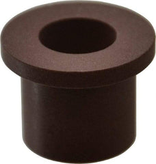 Bunting Bearing - 1/2" Inside x 3/4" Outside Diam, PTFE Sleeve Bearing - 1" Flange Outside Diam, 1/8" Flange Thickness, 3/4" OAL - USA Tool & Supply