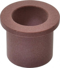 Bunting Bearing - 3/4" Inside x 1" Outside Diam, PTFE Sleeve Bearing - 1-1/4" Flange Outside Diam, 1/8" Flange Thickness, 1" OAL - USA Tool & Supply