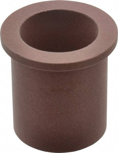 Bunting Bearing - 1" Inside x 1-1/4" Outside Diam, PTFE Sleeve Bearing - 1-1/2" Flange Outside Diam, 1/8" Flange Thickness, 1-1/2" OAL - USA Tool & Supply