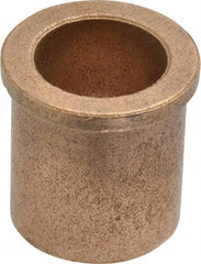 Boston Gear - 3/4" Inside x 1" Outside Diam, Oil Impregnated Bronze SAE-841 Flanged Sleeve Bearing - 1-1/8" Flange Outside Diam, 1/8" Flange Thickness, 1-1/8" OAL - USA Tool & Supply