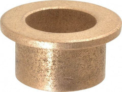 Boston Gear - 7/8" Inside x 1-1/8" Outside Diam, Oil Impregnated Bronze SAE-841 Flanged Sleeve Bearing - 1-1/2" Flange Outside Diam, 1/8" Flange Thickness, 3/4" OAL - USA Tool & Supply