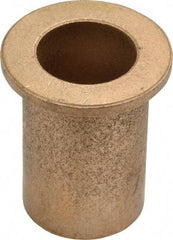 Boston Gear - 7/8" Inside x 1-1/8" Outside Diam, Oil Impregnated Bronze SAE-841 Flanged Sleeve Bearing - 1-1/2" Flange Outside Diam, 1/8" Flange Thickness, 1-3/4" OAL - USA Tool & Supply