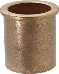 Boston Gear - 1-1/4" Inside x 1-1/2" Outside Diam, Oil Impregnated Bronze SAE-841 Flanged Sleeve Bearing - 1-3/4" Flange Outside Diam, 1/8" Flange Thickness, 1-3/4" OAL - USA Tool & Supply