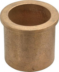 Boston Gear - 1-5/8" Inside x 2" Outside Diam, Oil Impregnated Bronze SAE-841 Flanged Sleeve Bearing - 2-1/4" Flange Outside Diam, 3/16" Flange Thickness, 2" OAL - USA Tool & Supply